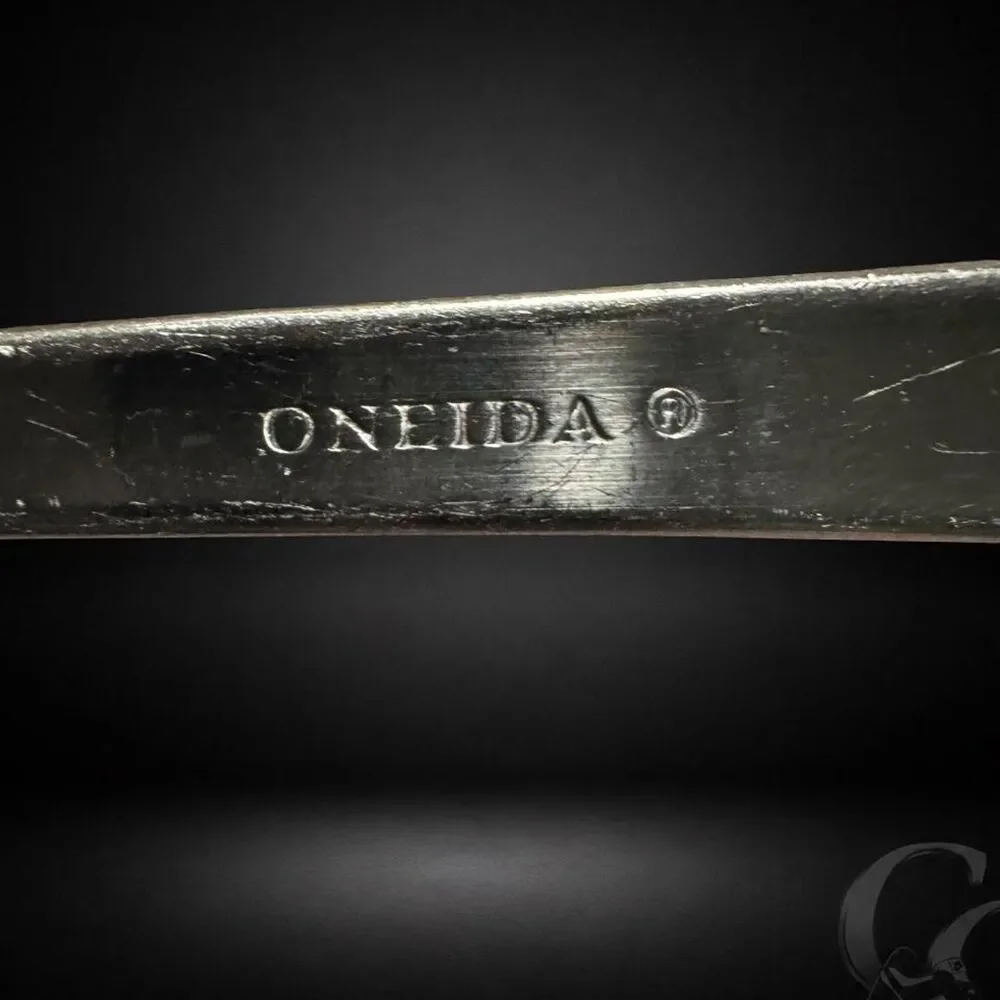 Oneida Cirque Salad Forks 7 1/8” Stainless Dots Bubbles Circles Set of 4